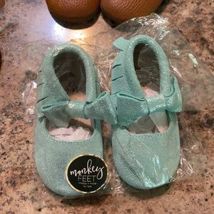 Lovely light blue monkey feet